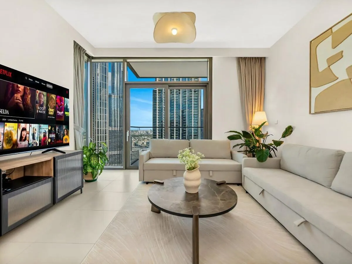 Modern High Rise 2Br Apartment With Burj Khalifa Views, Steps From Dubai Opera And Near Dubai Mall Emiratos Árabes Unidos